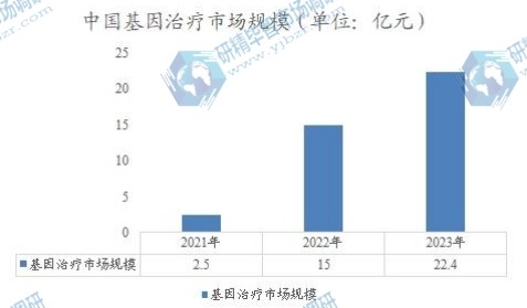 中國基因治療市場規(guī)模