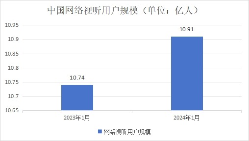 中國網絡視聽用戶規(guī)模